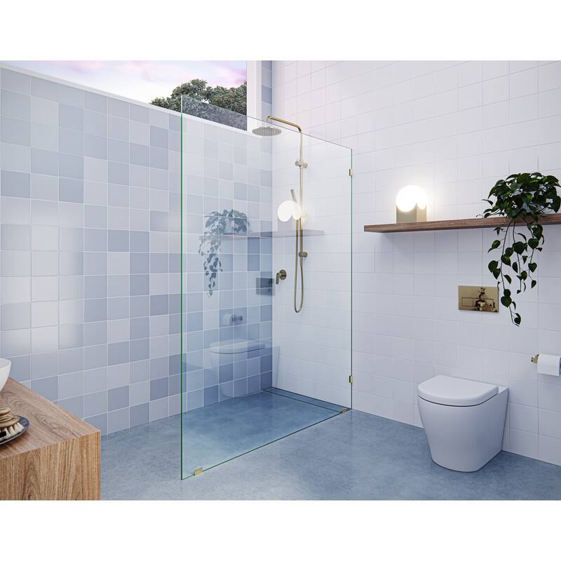 Glass Warehouse 78" x 60" Frameless Shower Door - Single Fixed Panel