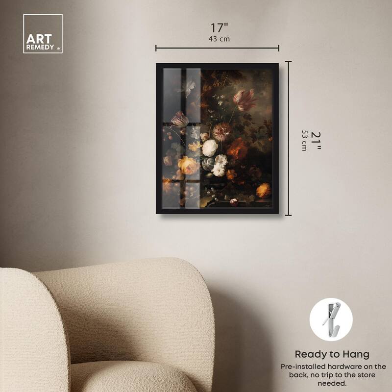 Shadowed Petal Secrets II Shadowbox by Art Remedy