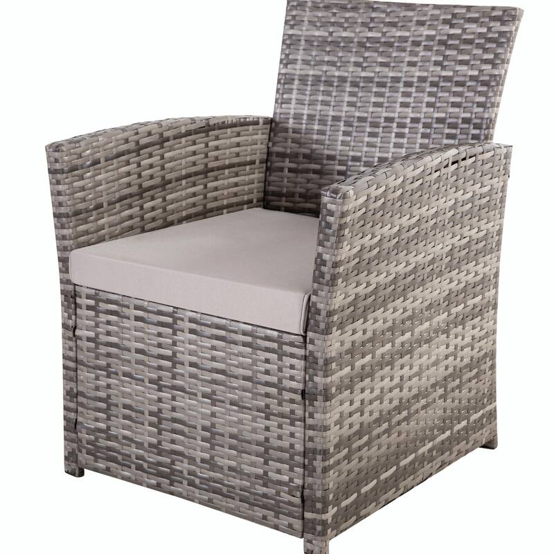 Durable Outdoor Sectional Sofa Set with Cushions & PE Rattan