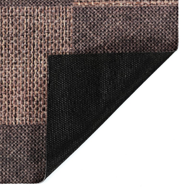 Foss Floors 6X8 Rustic Indoor/Outdoor Area Rug w/TPR