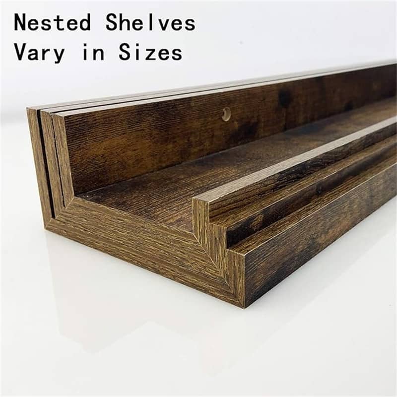 36 Inch Large Floating Shelves for Wall Set of 3 - 2.67"D x 35.82"W x 5.51"H