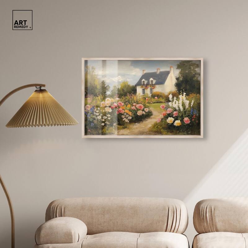 Floral Welcome Shadowbox by Art Remedy