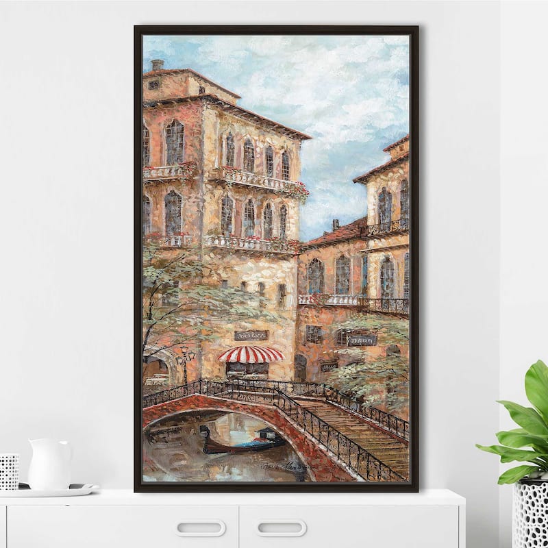 "Holiday in Venice I" by Ruane Manning Print on Floating Canvas
