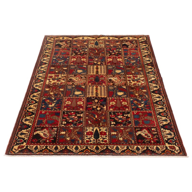 ECARPETGALLERY Hand-knotted Kayseri Vintage Red Wool Rug - 5'3 x 8'2