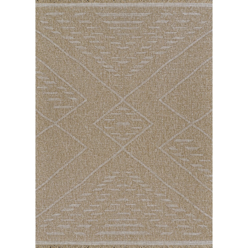 Dream Decor Rugs Triballe Flare Brown Indoor Outdoor Area Rug