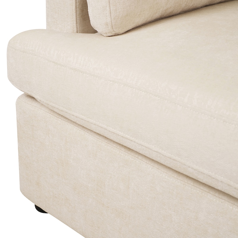 Naro Modern Fabric Accent Chair with Removable Cushion by Christopher Knight Home