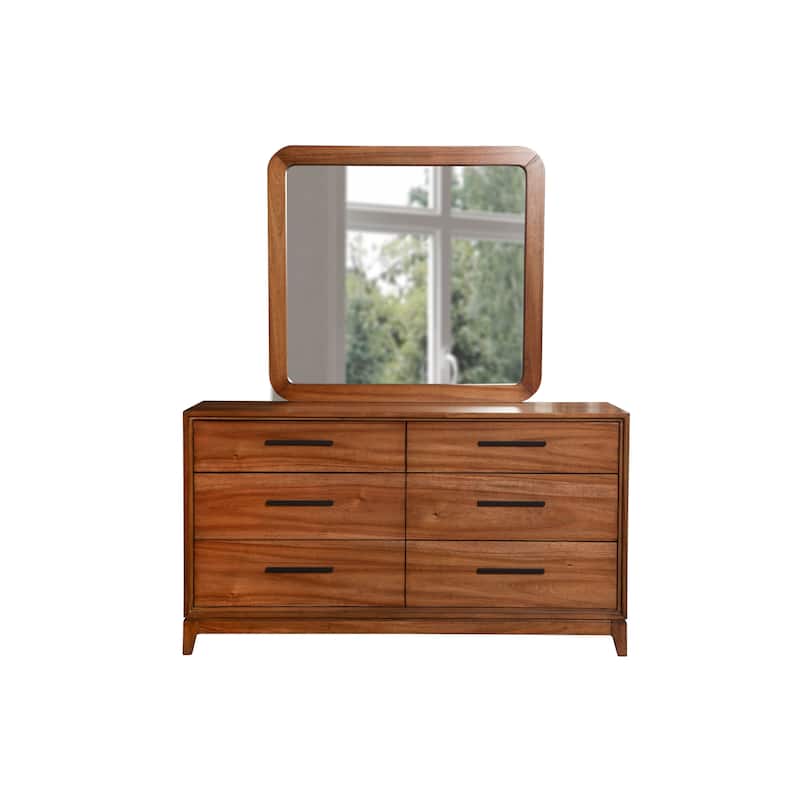 Origins by Alpine Nova Wood Bedroom Mirror