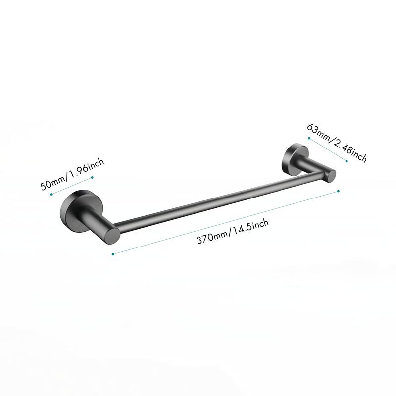 6 Piece Bathroom Towel Rack Set Wall Mount