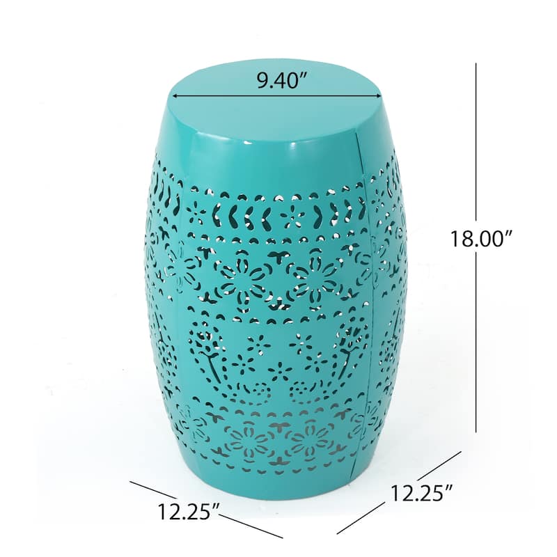 Christopher Knight Home Apollos Indoor 12" Lace Cut Iron Side Table