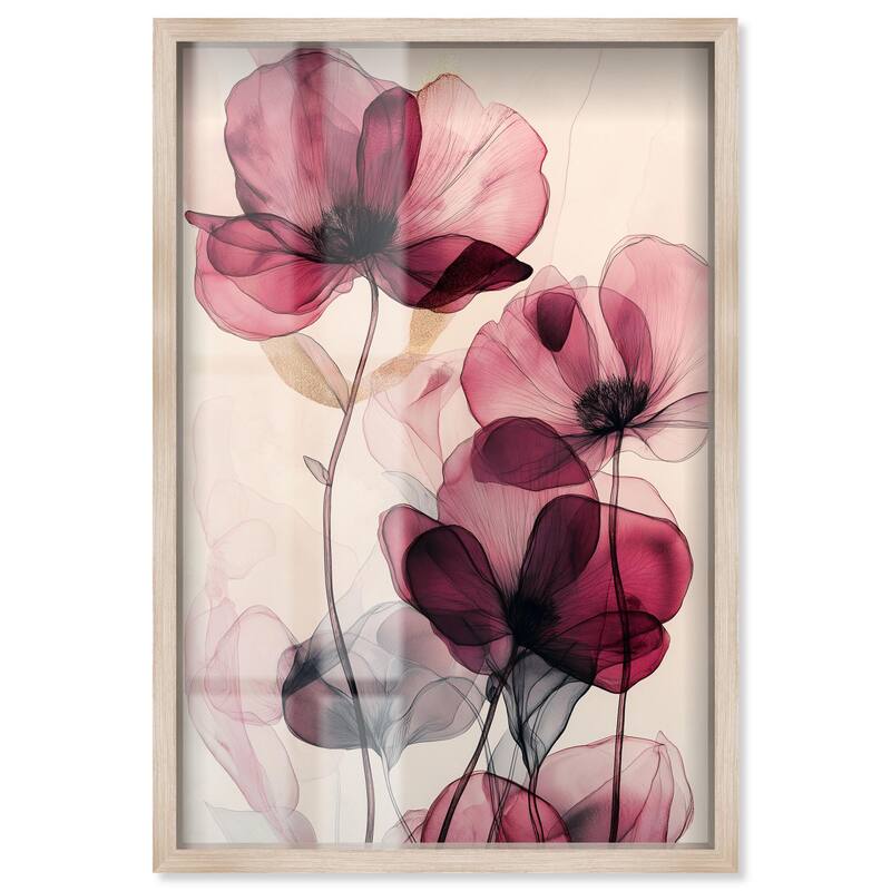Filigree Flora I Shadowbox by Art Remedy - Natural - 24" x 36"