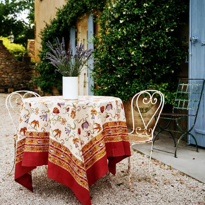 Couleur Nature Fleurs des Indes Tablecloth