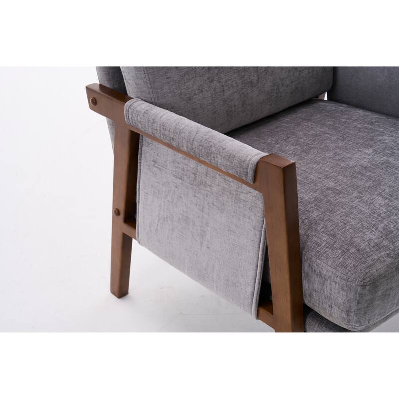 Mid-Century Modern Accent Chairs ,Modern Accent Chair,Chair with Soft Waist Cushion,Ergonomic Lounge Chairs