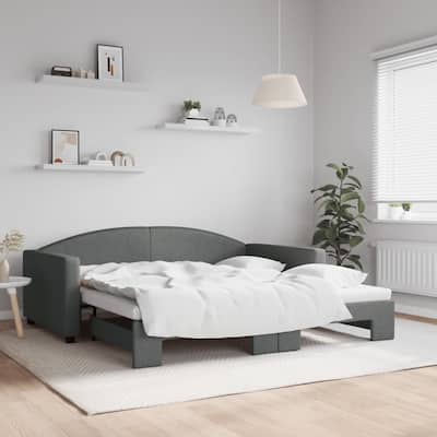 vidaXL Day Bed Upholstered Sleeper Sofa Bed for Bedroom Living Room Fabric