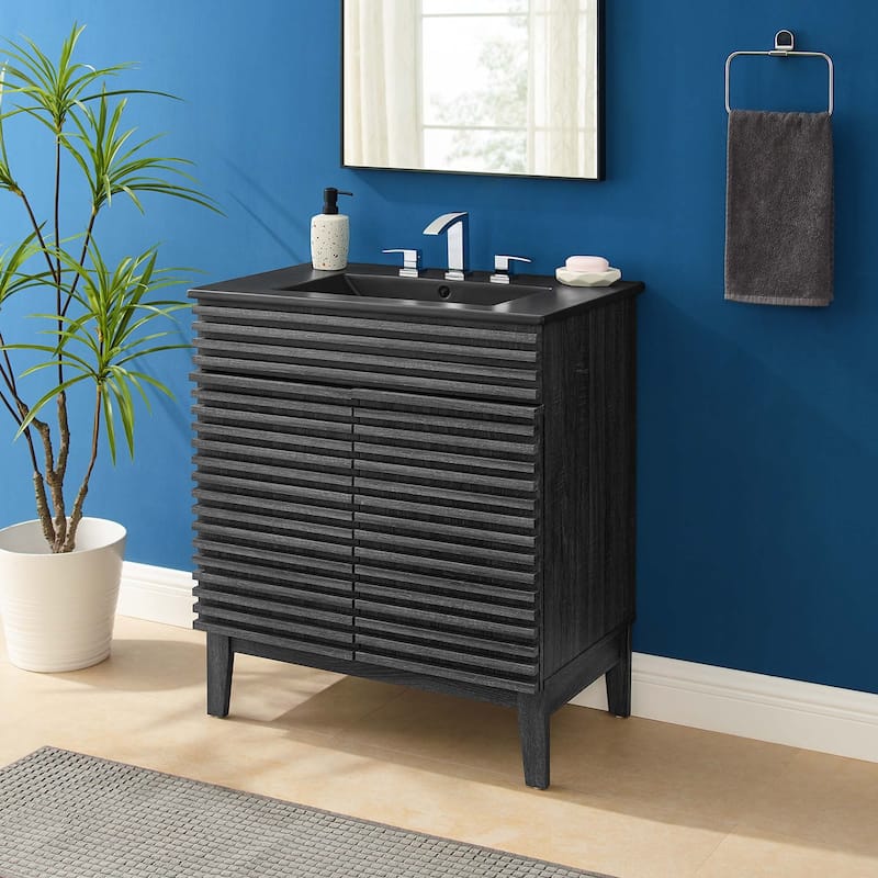 Render 30" Bathroom Vanity - Charcoal Black