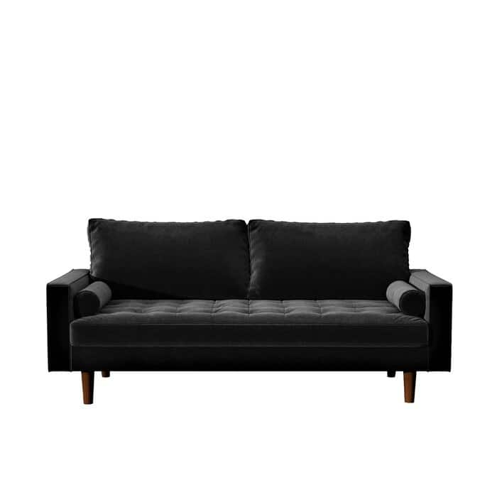 US Pride Mac Velvet Sofa - Black