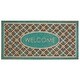 preview thumbnail 6 of 22, Mohawk Home Crosshatch Tile Welcome Entryway Door Mat - 2' x 4' Teal
