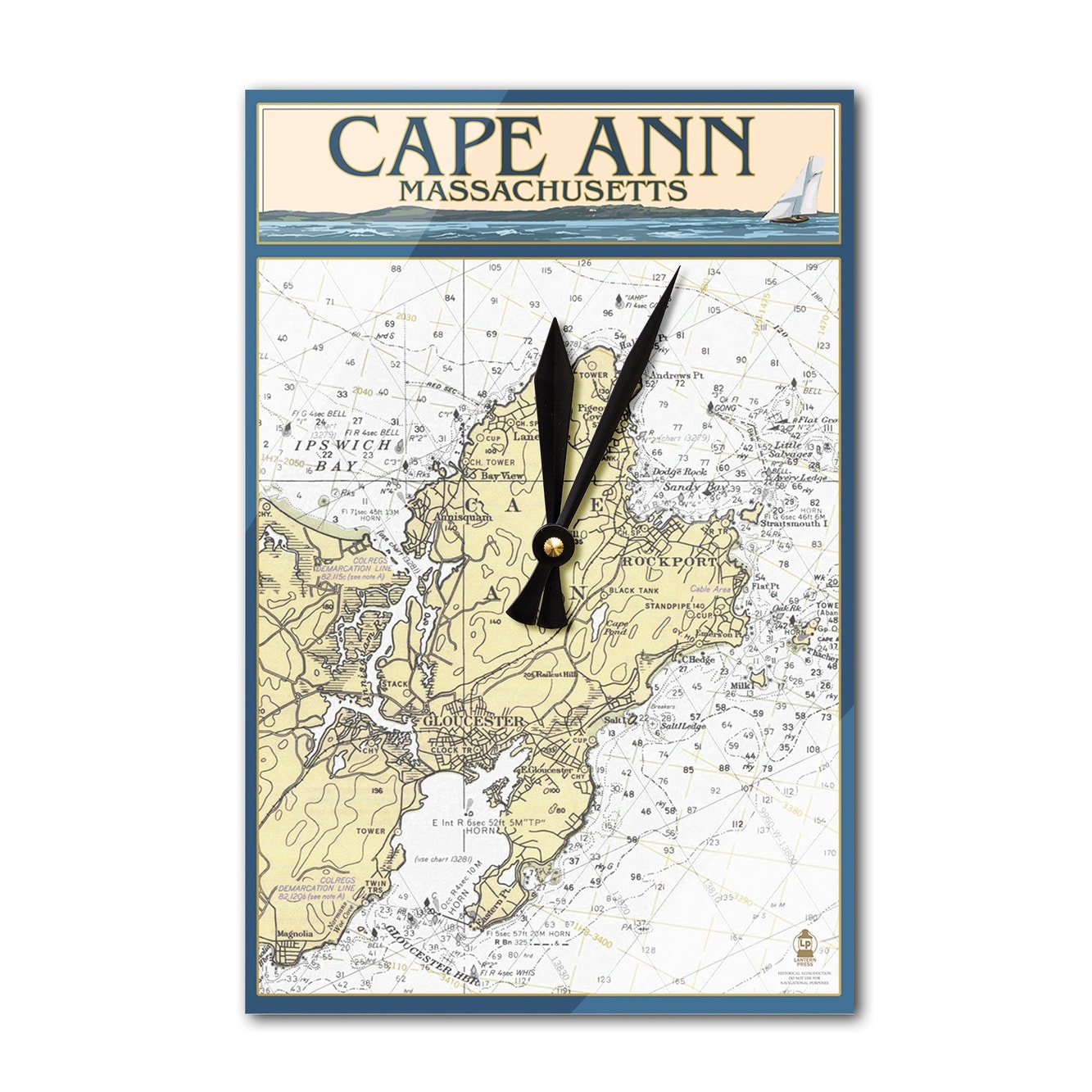 Nautical Chart Clock