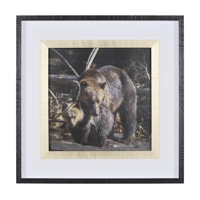 Mom And Cub Framed Art Print