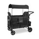 preview thumbnail 6 of 8, W4 Elite Quad Stroller Wagon-Charcoal Gray Black