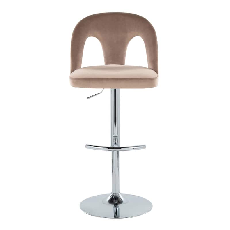 Ava Upholstered Adjustable Barstool - Set of 2