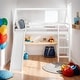 preview thumbnail 2 of 31, Contemporary Design Twin Loft House Bed with Ladder and Slide, Maximized Space Saving, Health and Comfort