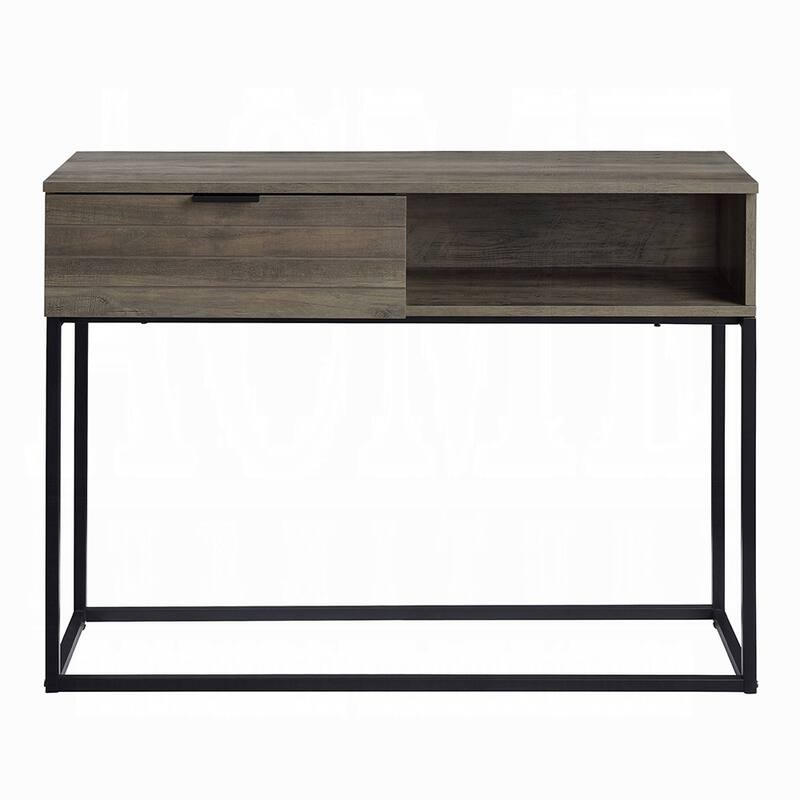Stylish Writing Desk with Concealed and Open Storage, Soft-Close Drawer, and Durable Scratch-Resistant Surface
