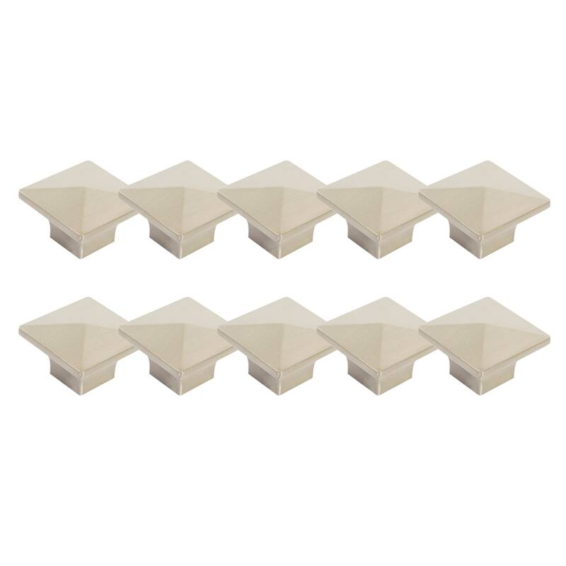 Design House 182428 Crown Knob 10-Pack Brushed Nickel