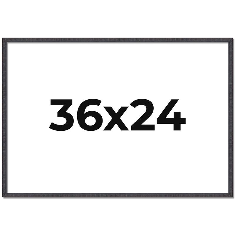 36x24 Frame Brown Picture Frame - Complete Modern Photo Frame Includes