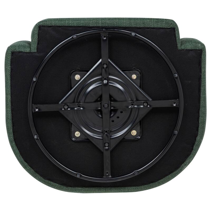 Mossbrook Fabric Upholstered Swivel Accent Chair - 29.25" x 29.25" x 31.5"