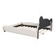 preview thumbnail 7 of 9, Queen Upholstered Platform Bed w/ Bear-shaped Headboard & Pocket,Beige