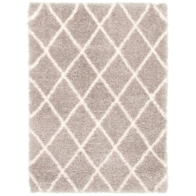 ECARPETGALLERY Agadir Diamond Moroccan Shag Rug