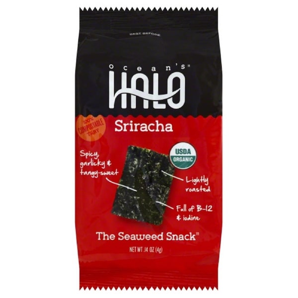 Ocean's Halo Sriracha - Garlic Hot Sriracha Peppers - Case of 5 - 0.14 oz.