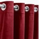 preview thumbnail 2 of 1, 55" x 108" - 1 Panel, Red Velvet Room Darkening Grommet Window Curtain Panel - 1 Panel - 55" x 108"