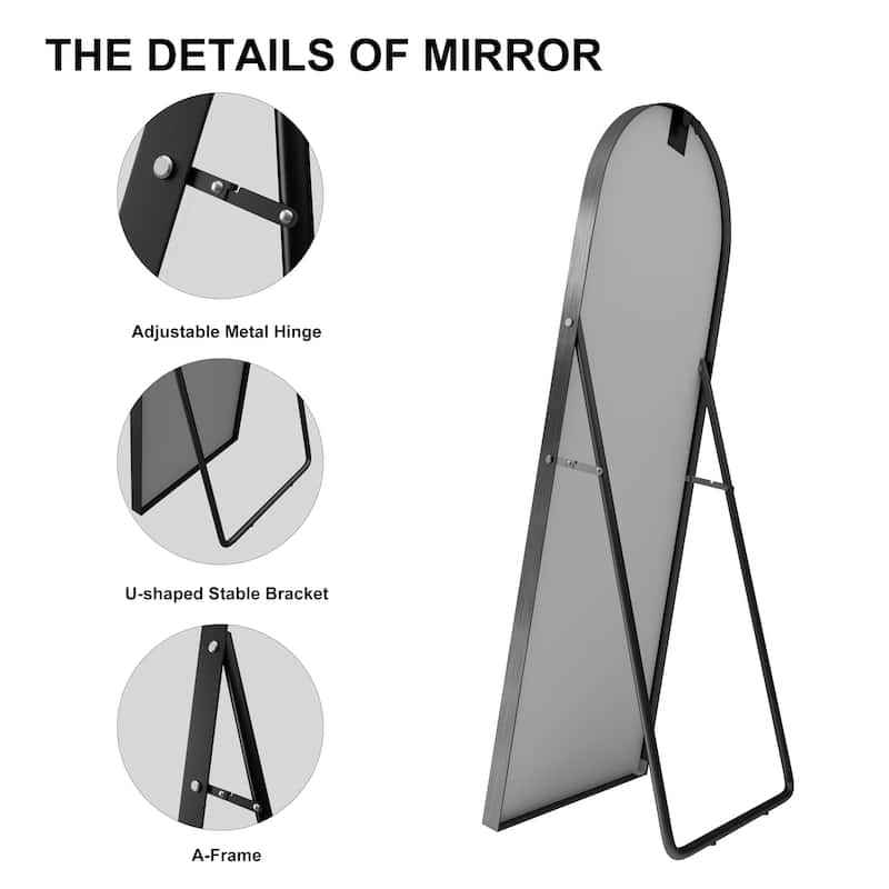 Arched Mirror Modern Full-length Mirror Floor Mirror - 67*24