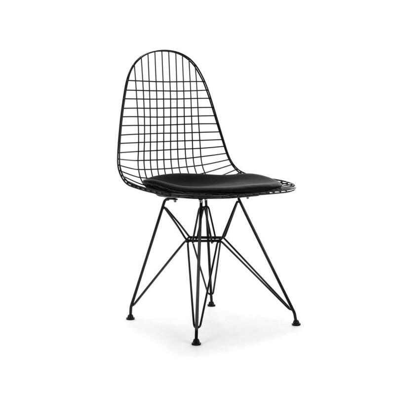 Eiffel Wire (Set of 2) - Dining Height - Set of 2 - Black