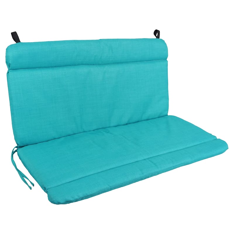 40-inch by 42-inch Outdoor Seat/Back Chair Cushion - 40" x 42" - Aqua Blue