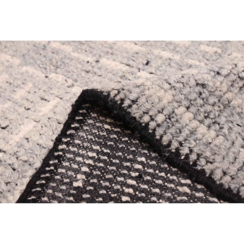 ECARPETGALLERY Hand-knotted Looma Grey Wool Rug - 8'3 x 10'2