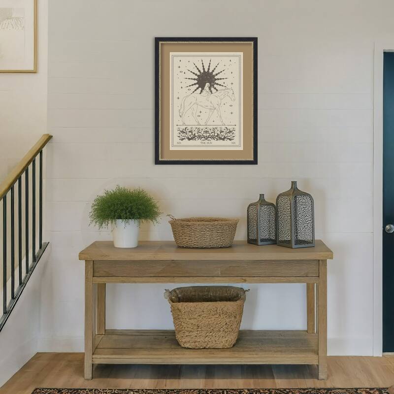 The Sun by Nktn Wood Framed Wall Art Print