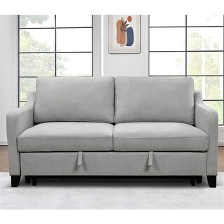 3 in 1 Convertible Queen Sleeper Sofa Bed, Modern Fabric Loveseat - Bed ...