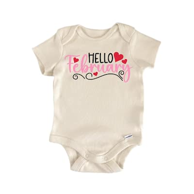 Hello February - Baby Boy Girl Clothes Infant Bodysuit Funny Cute