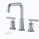 preview thumbnail 1 of 19, YASINU 8 Inch Luxury Widespread Bathroom Sink Faucet with Pop-Up Drain Chrome/Clear