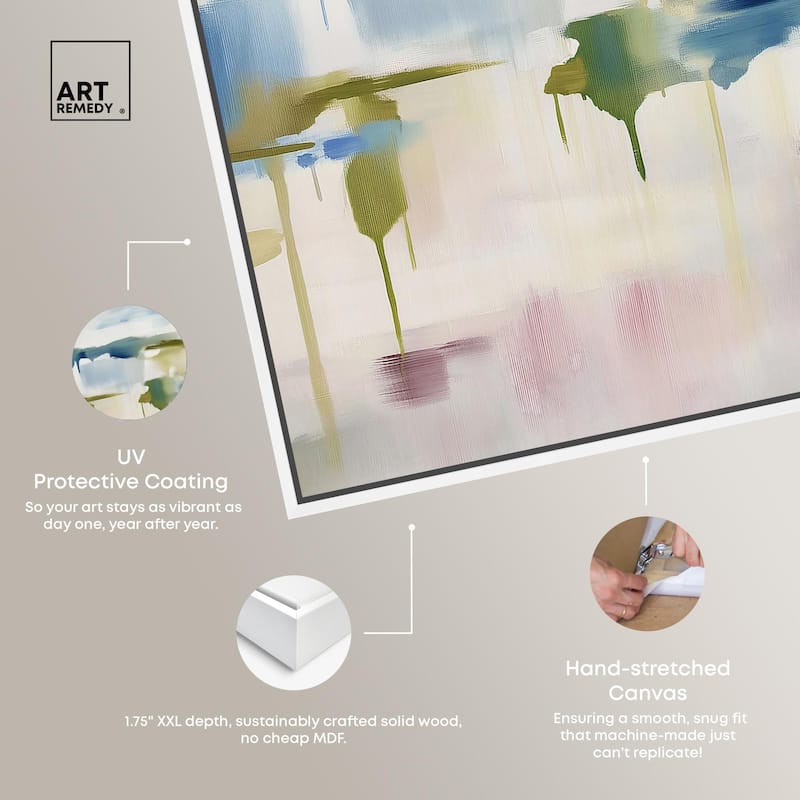Veil of Azure I Canvas Set of 2 by Art Remedy