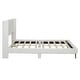 preview thumbnail 9 of 28, Queen Size Corduroy Upholstered Platform Bed with Wingback Headboard
