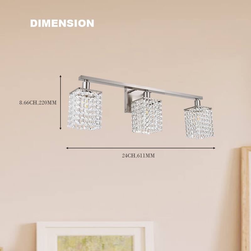 Modern Bathroom Lights with Crystal Shape