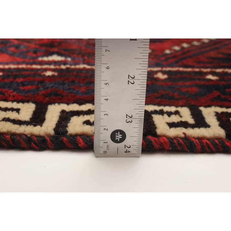ECARPETGALLERY Hand-knotted Melis Vintage Red Wool Rug - 5'4 x 7'9