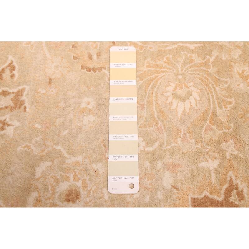 ECARPETGALLERY Hand-knotted Pako Persian 18 Of 20 Khaki Wool Rug - 9'0 x 11'8