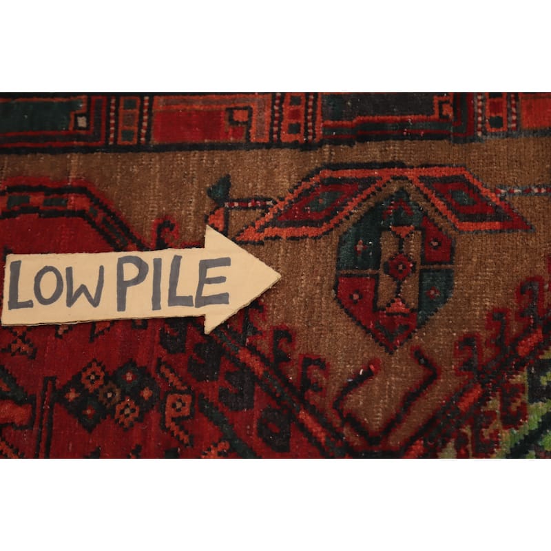 Hand Knotted Oriental 100% Wool Carpet Traditional Tribal Brown Ardebil Runner Rug - 11' 4'' X 3' 6''