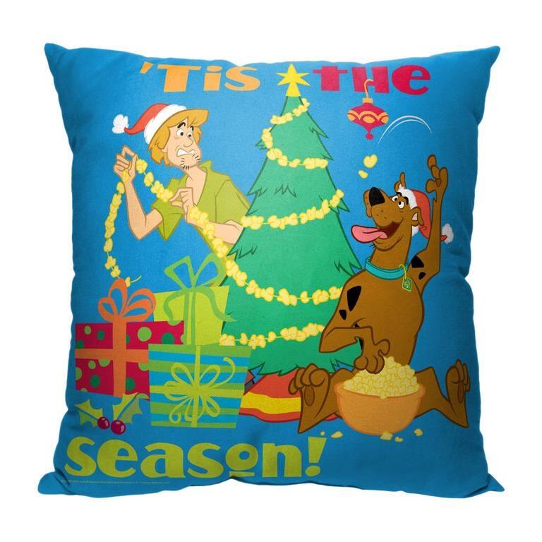 Warner Brothers Scooby Doo Tis The Season 18 Inch Throw Pillow