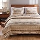 preview thumbnail 6 of 8, The Curated Nomad San Carlos Cotton Rich Quilt Set Tan - Full - Queen