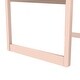 preview thumbnail 14 of 18, Max & Finn Signy Kids Table and 2 Chairs Set with Adjustable Heights, Pink/White
